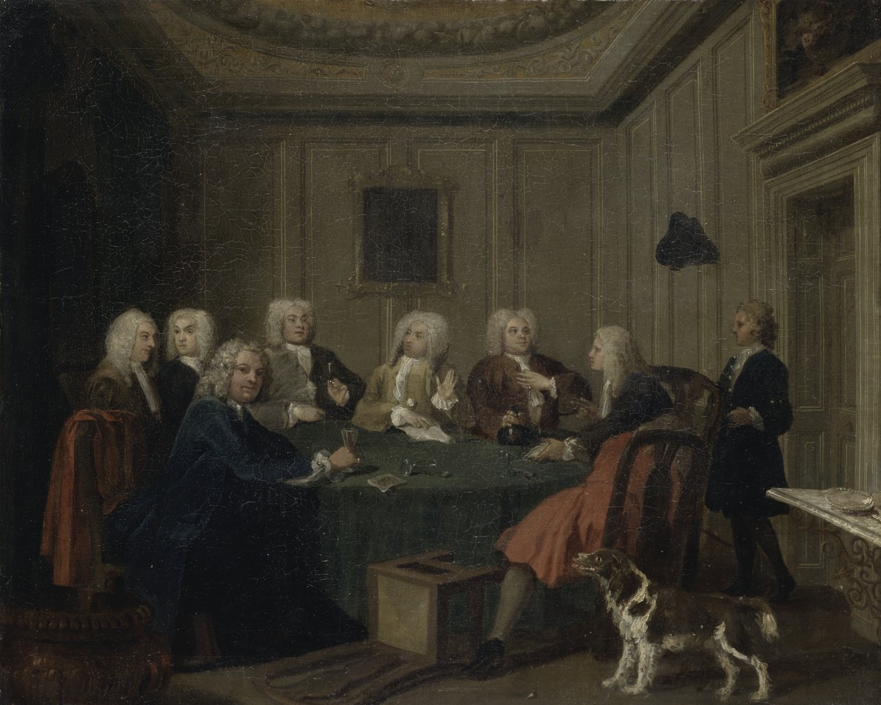 A Club of Gentlemen, ca 1730 (olja på duk) av Joseph Highmore