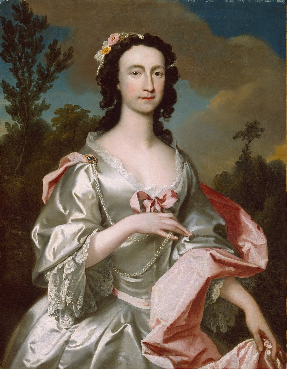 Fru Freeman Flower, 1747. av Joseph Highmore