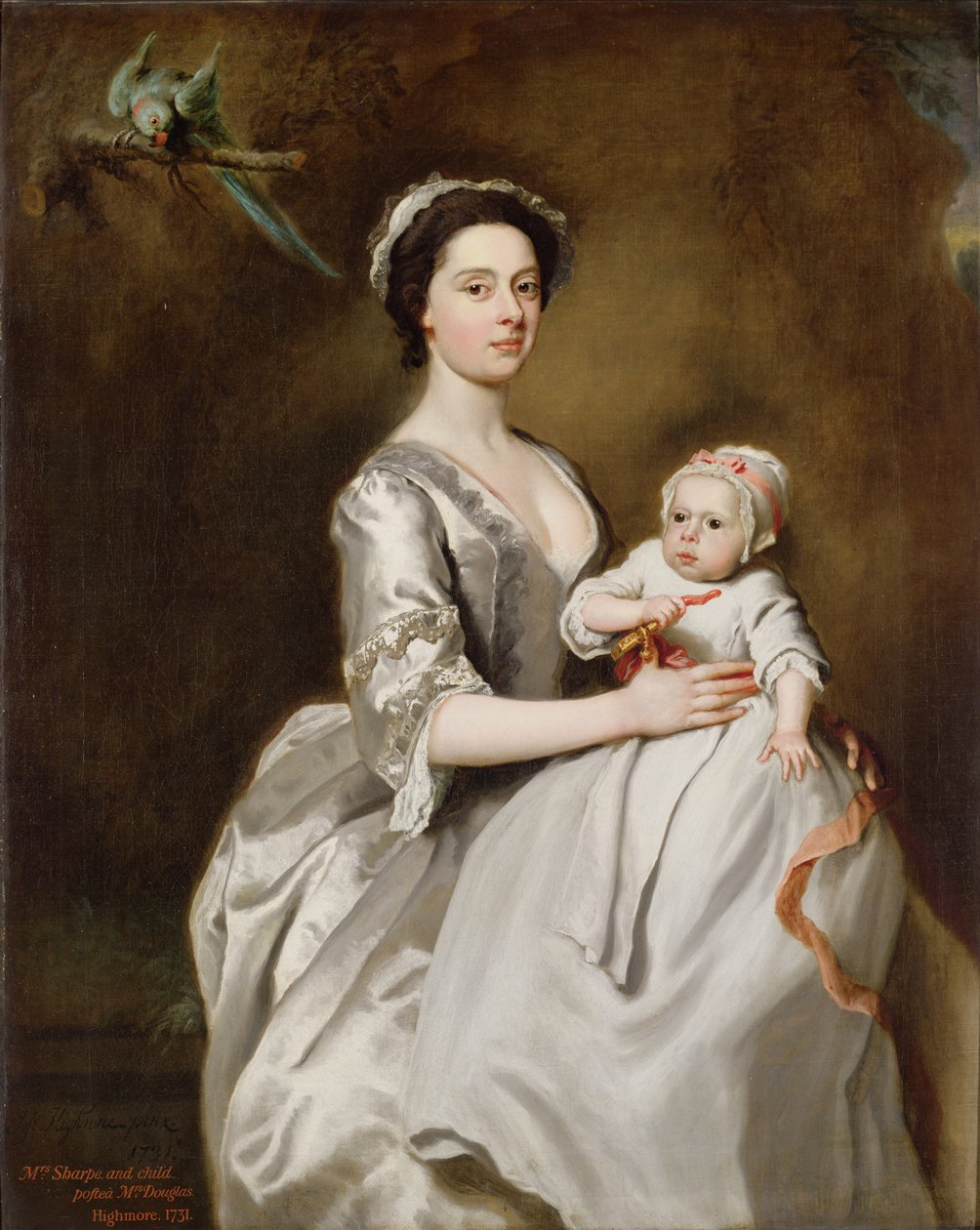 Mrs Sharpe och barn av Joseph Highmore