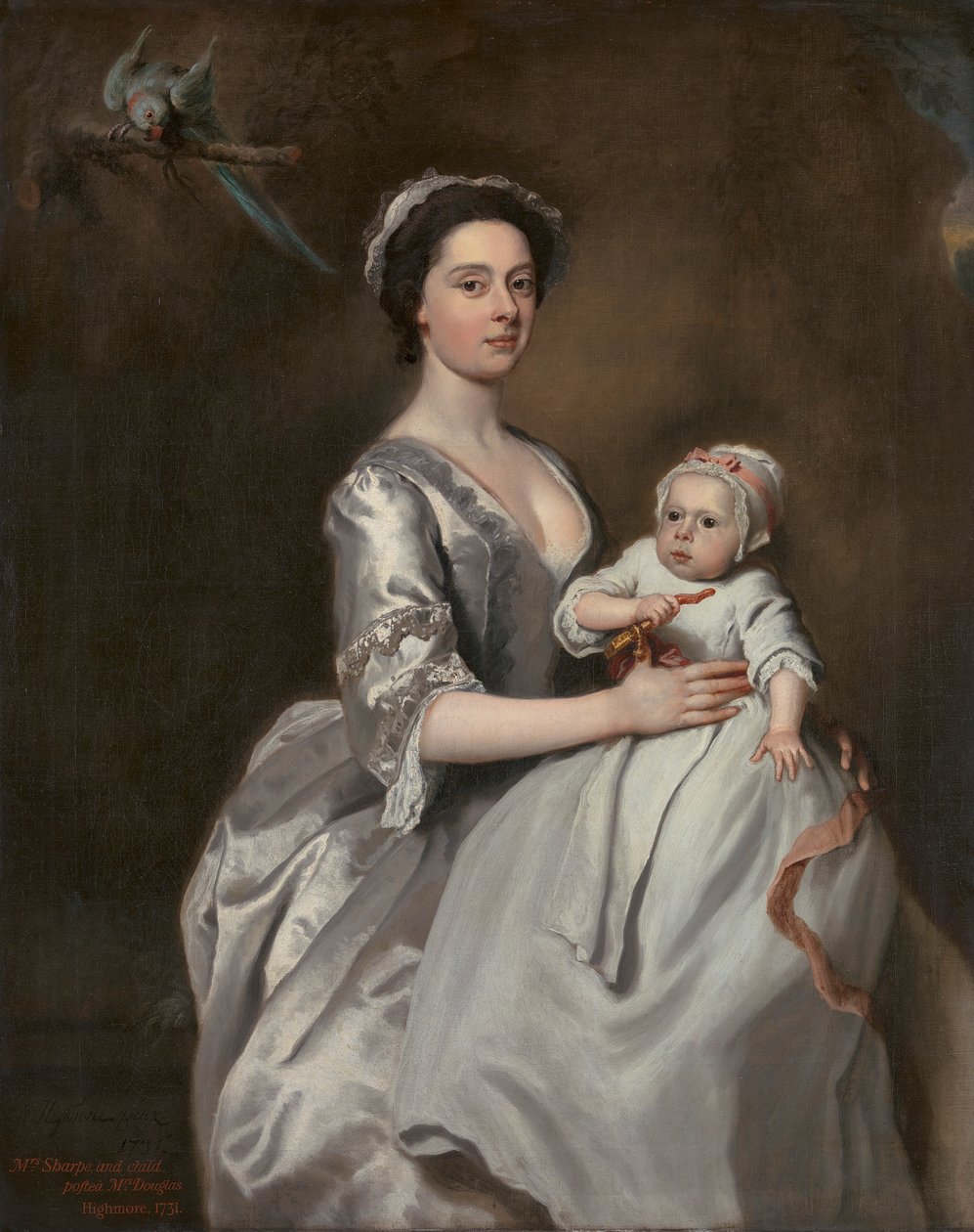Mrs Sharpe och hennes barn av Joseph Highmore