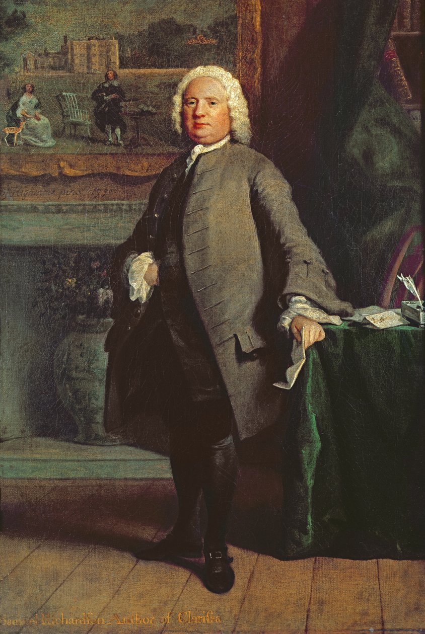 Porträtt av Samuel Richardson (1689-1761) 1750 av Joseph Highmore