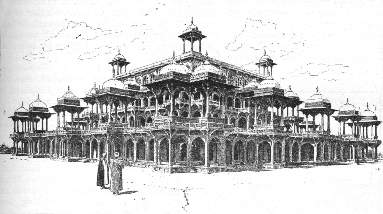 Akbars mausoleum, Agra, 1892, 1902. av Joseph Holland Tringham