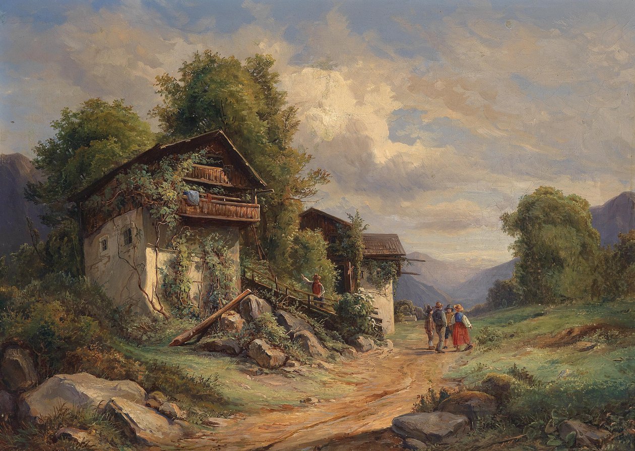 Joseph Höger Lantlig idyll 1852 av Joseph Hoger