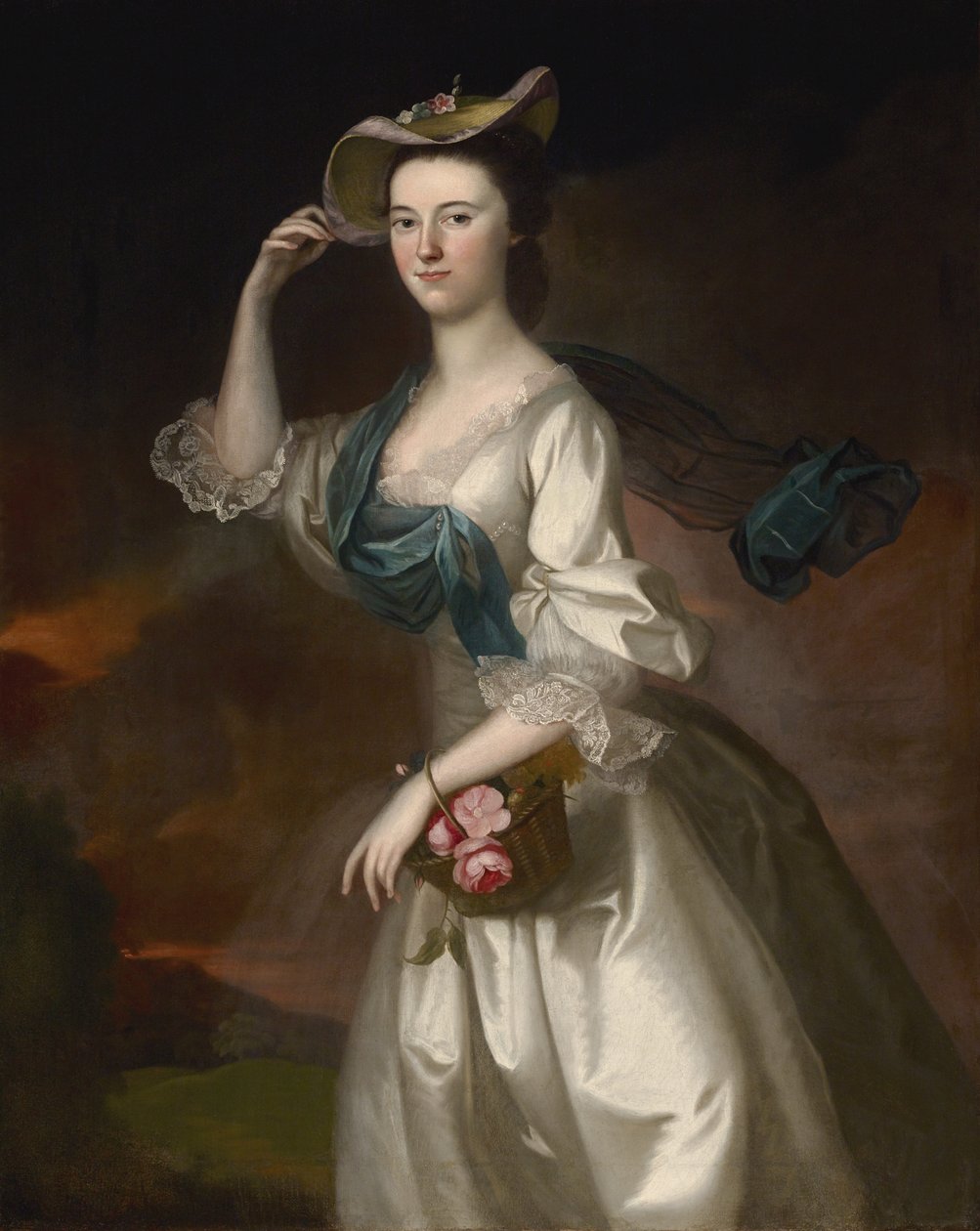 Porträtt av Abigail Erving Scott, 1760 av Joseph Jonathan Blackburn