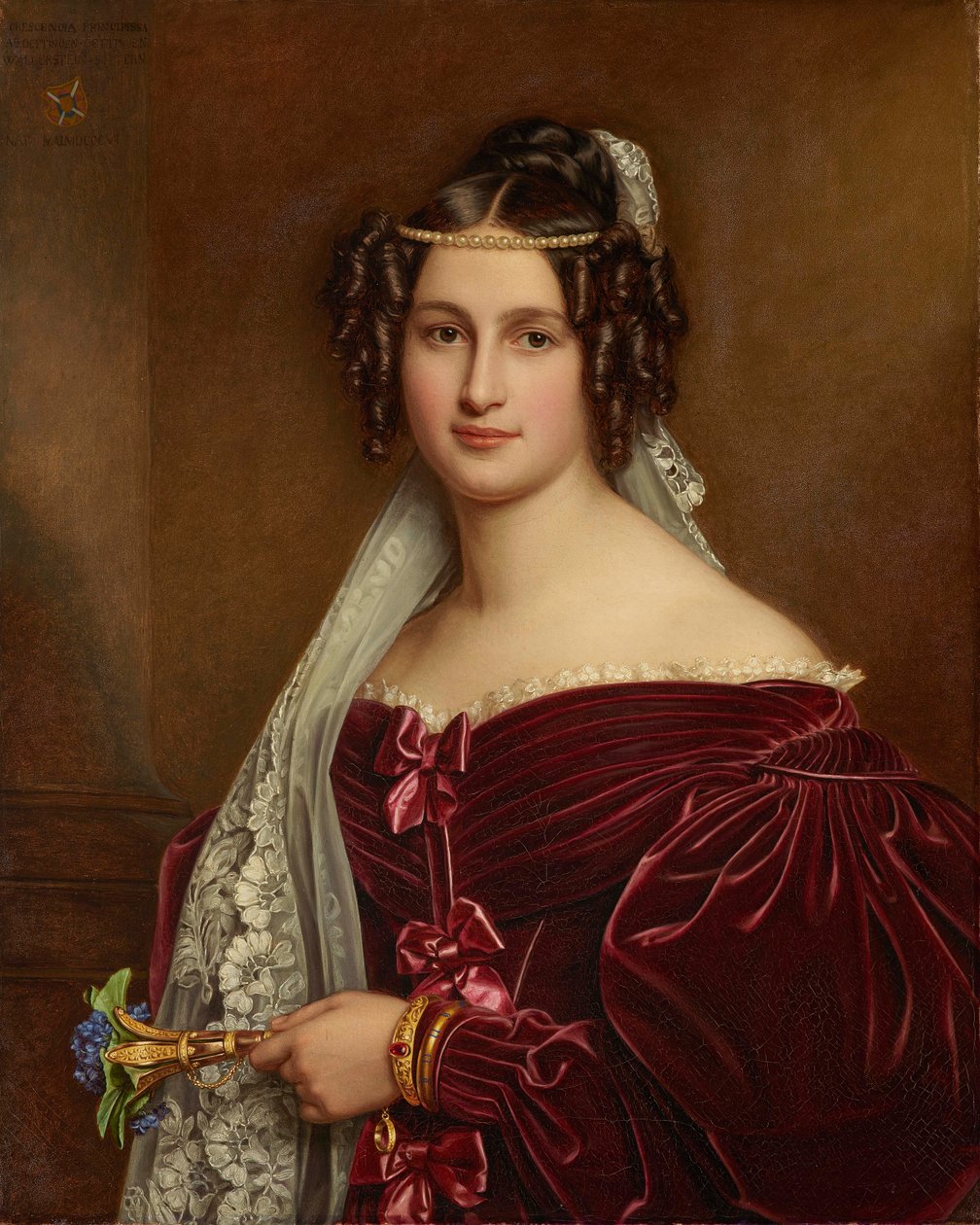 Prinsessan Crescentia av Oettingen-Oettingen och Wallerstein 1806-1853, 1836. av Joseph Carl Stieler