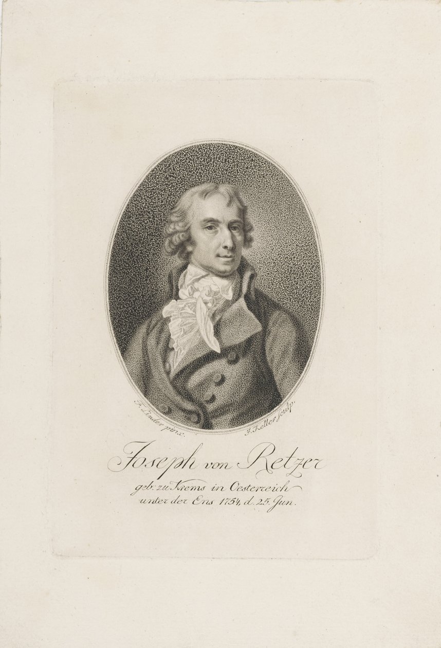 Joseph Friedrich von Retzer 1754-1824, före 1798. av Joseph Keller