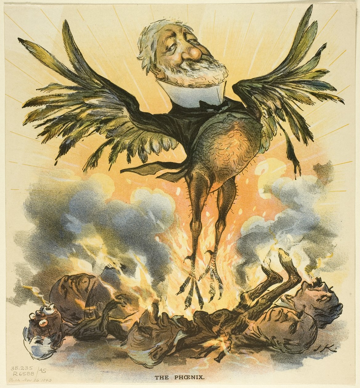 Phoenix, från Puck av Joseph Keppler