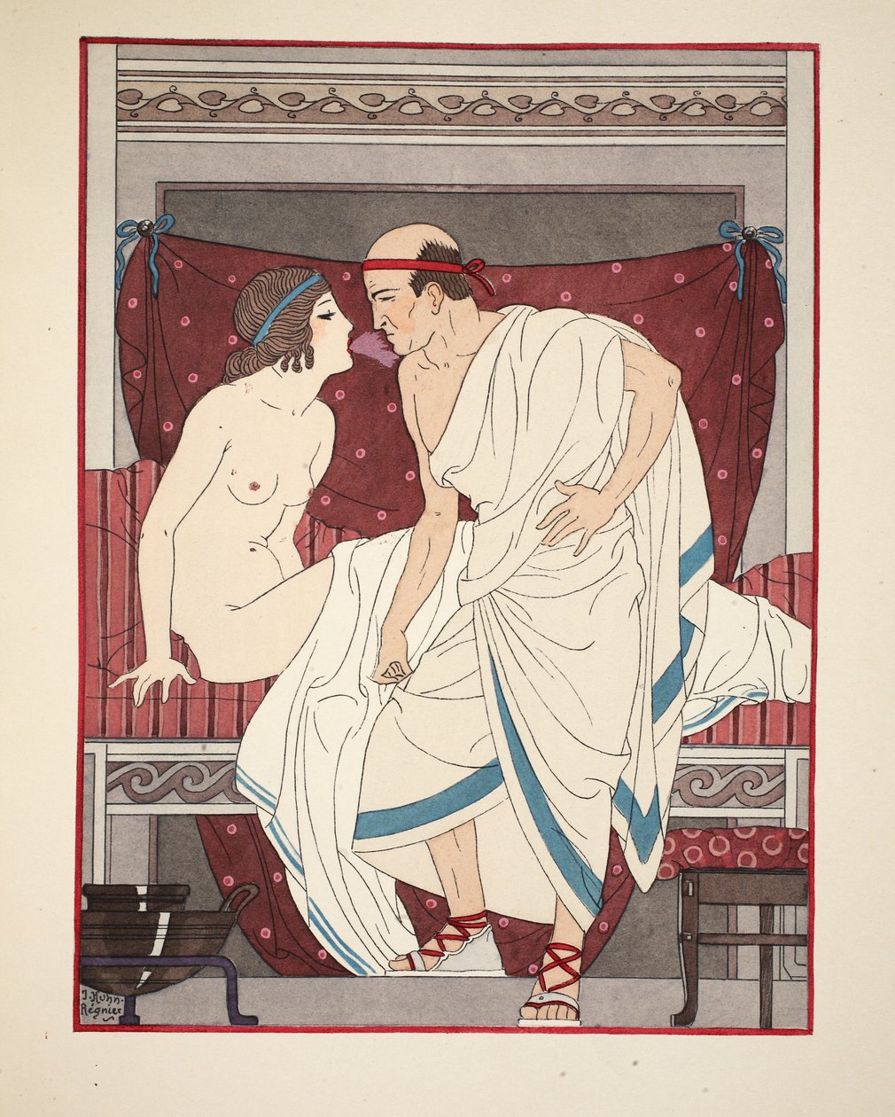 Ungdomens andedräkt, illustration från Hippokrates verk, 1934 av Joseph Kuhn Regnier