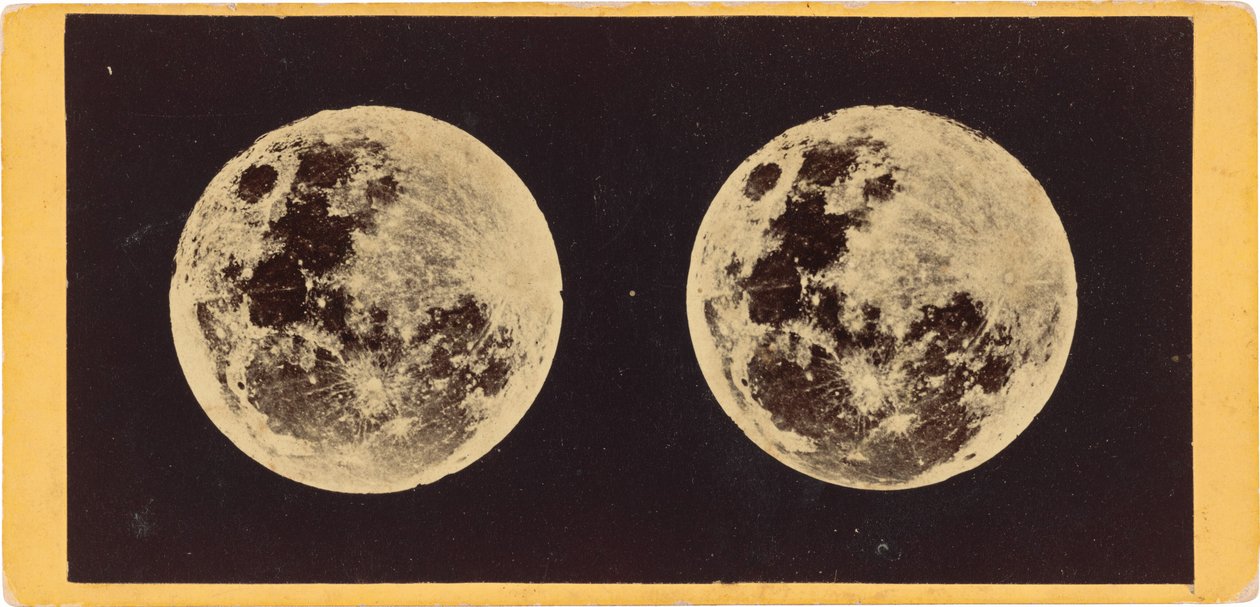"Månen",1860 (foto) av Joseph L. Bates