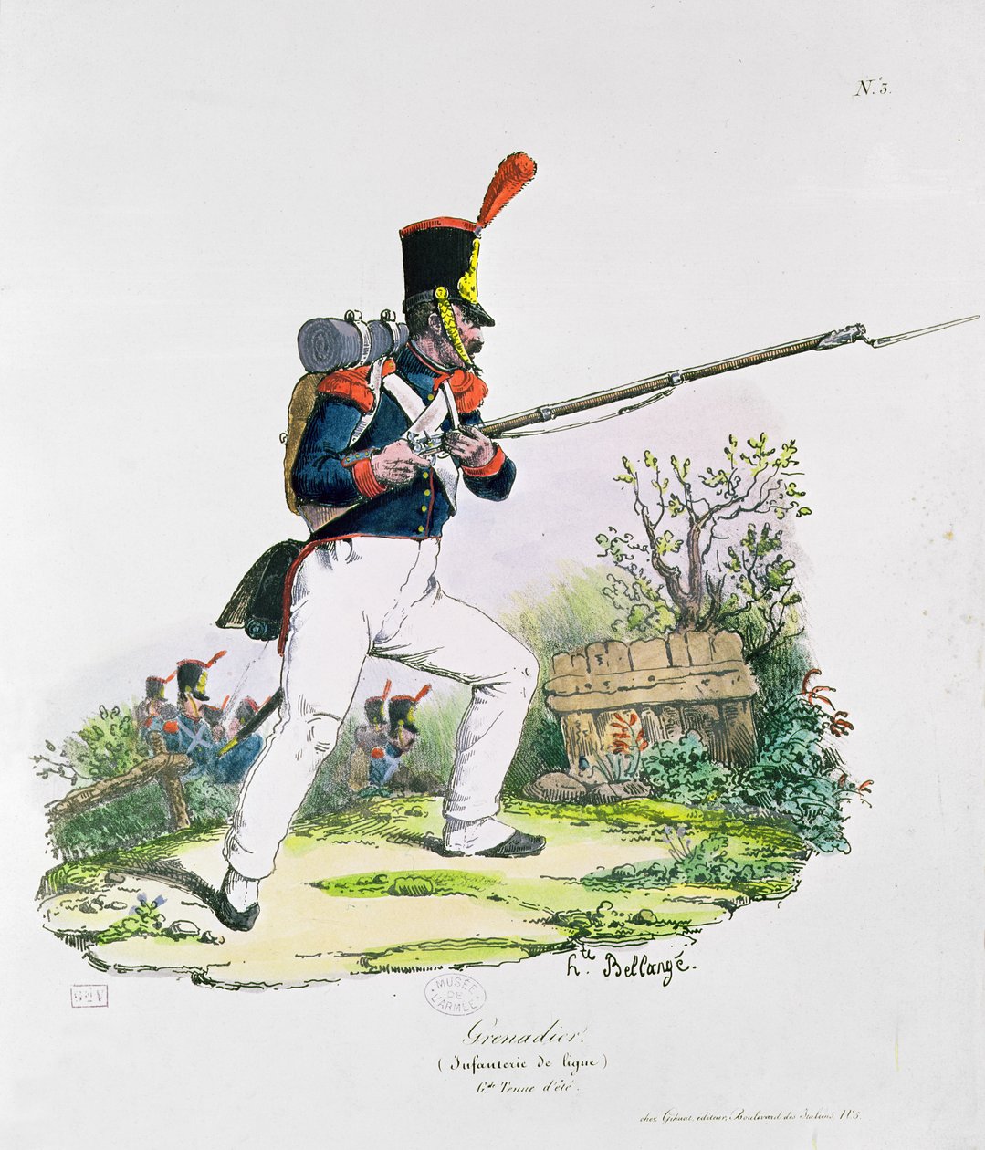Grenadjärvakt av Joseph Louis Hippolyte Bellange