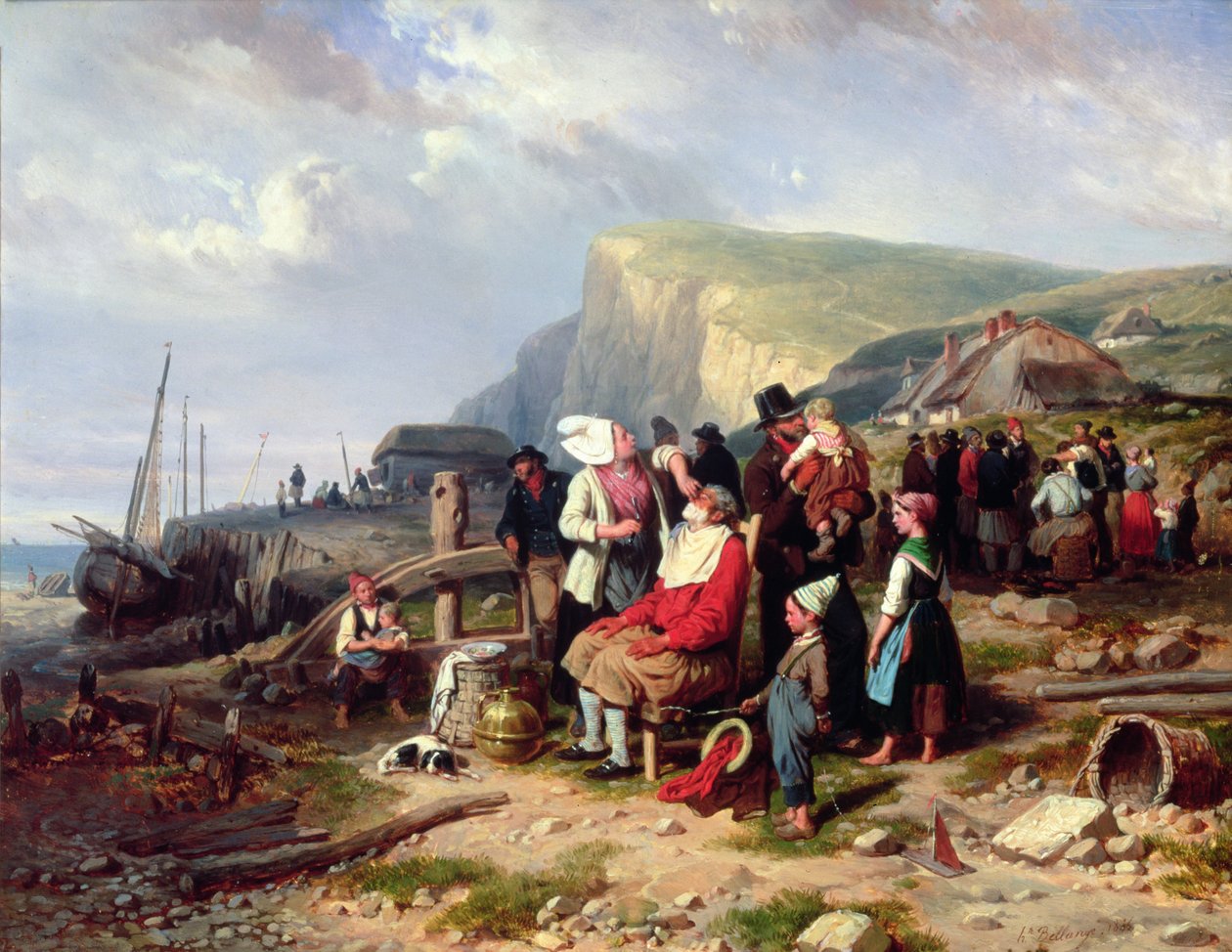 Återvänder hem, 1846 av Joseph Louis Hippolyte Bellange
