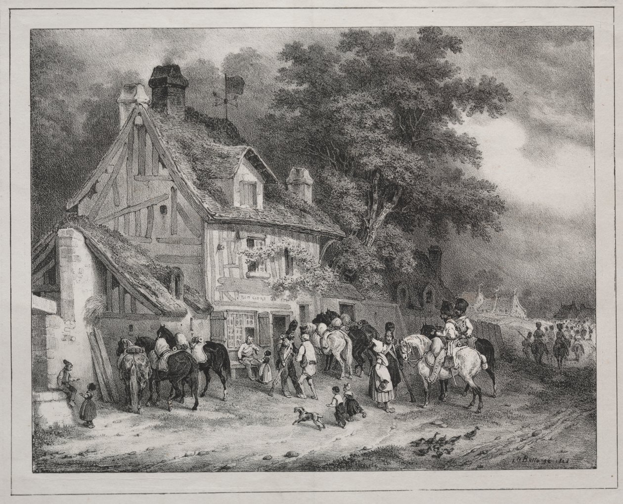 Souvenir av Normandie av Joseph Louis Hippolyte Bellange