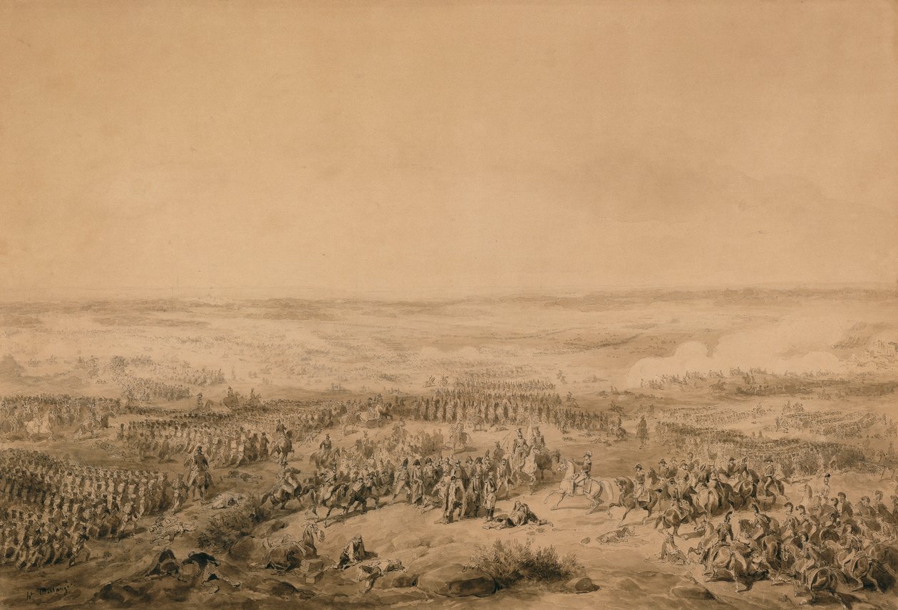 Slaget vid Ocana, c.1844 av Joseph Louis Hippolyte Bellange