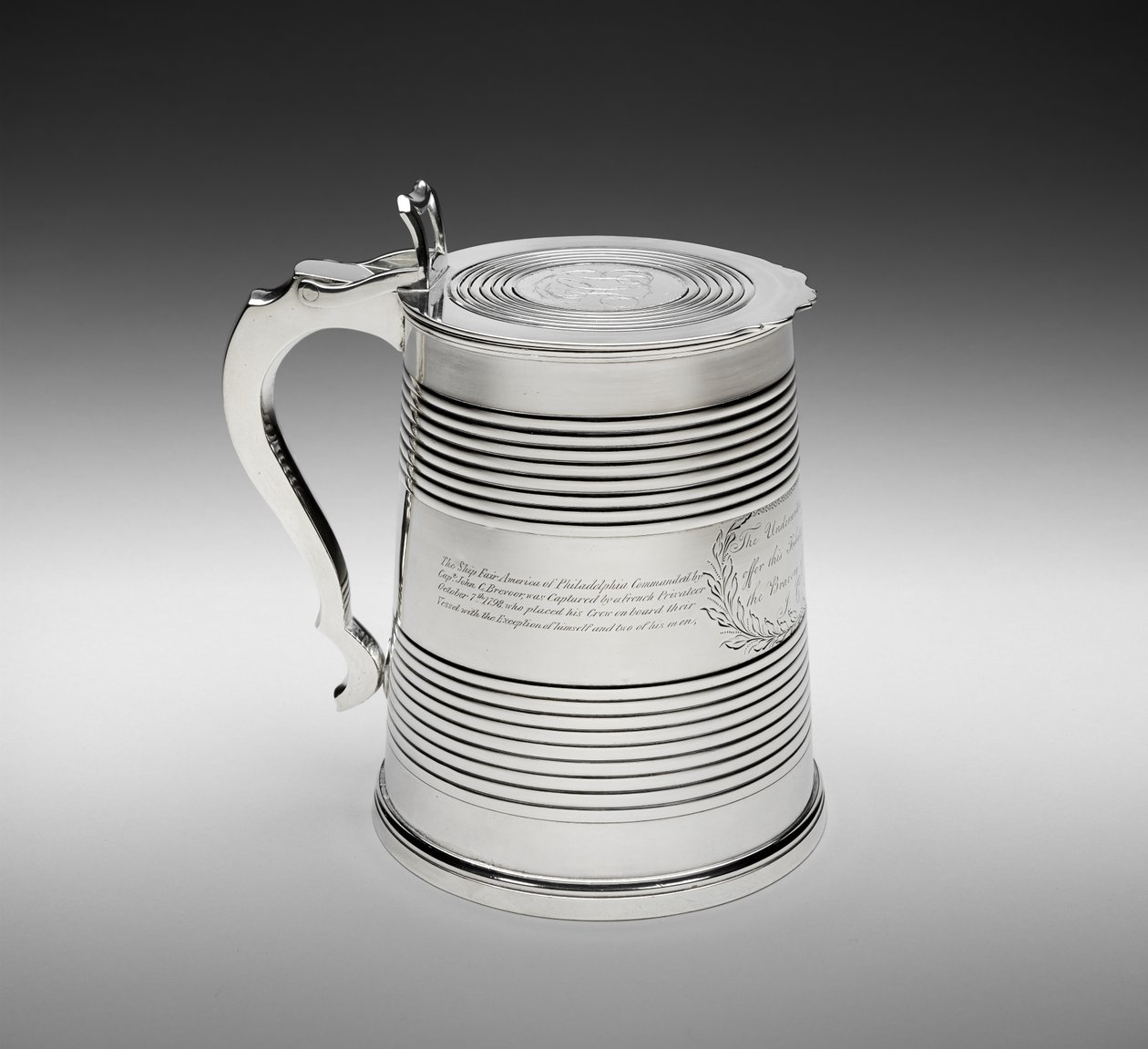 Tankard, ca 1798 (silver) av Joseph Lownes