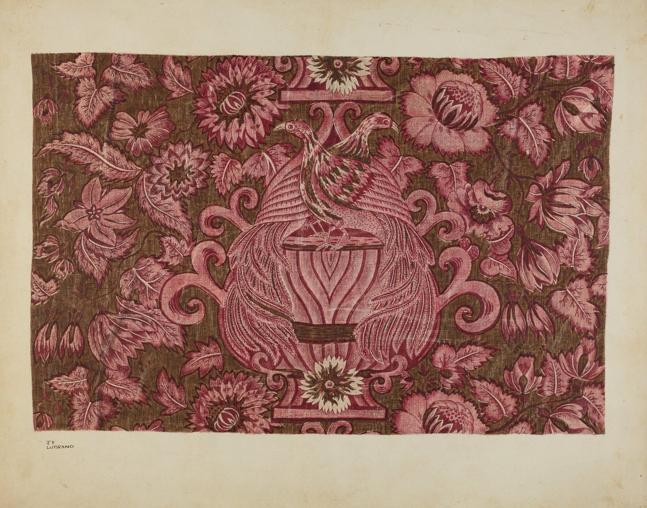Tryckt bomull, ca. 1940. av Joseph Lubrano