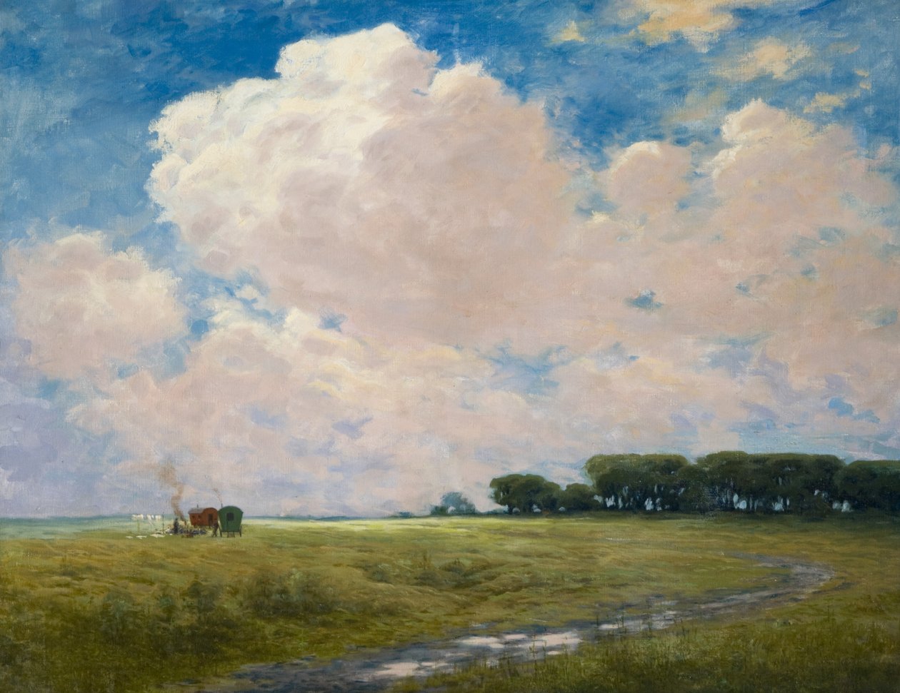 Gipsy-läger på Curragh av Joseph Malachy Kavanagh