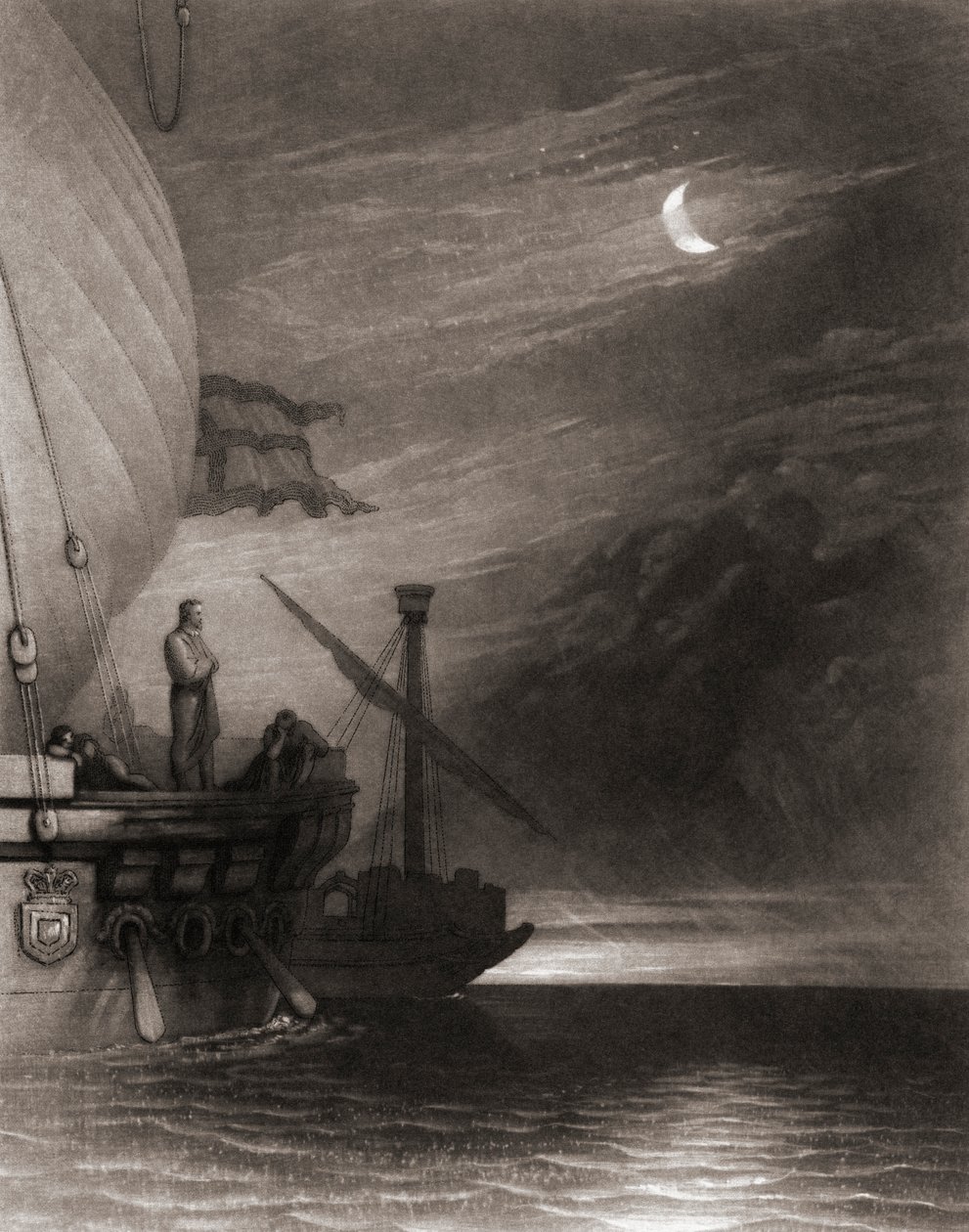 Land upptäckt av Columbus av Joseph Mallord William (after) Turner