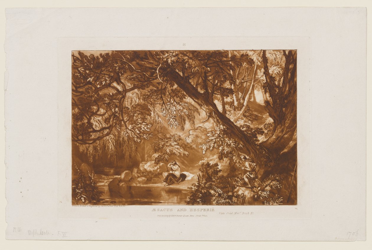 Aisakos och Hesperie av Joseph Mallord William Turner