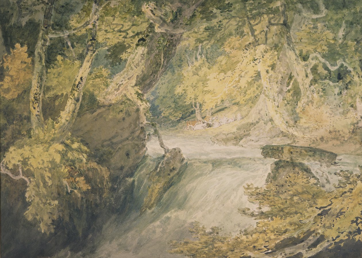 A River in Spate, ca 1796 (akvarell på papper) av Joseph Mallord William Turner