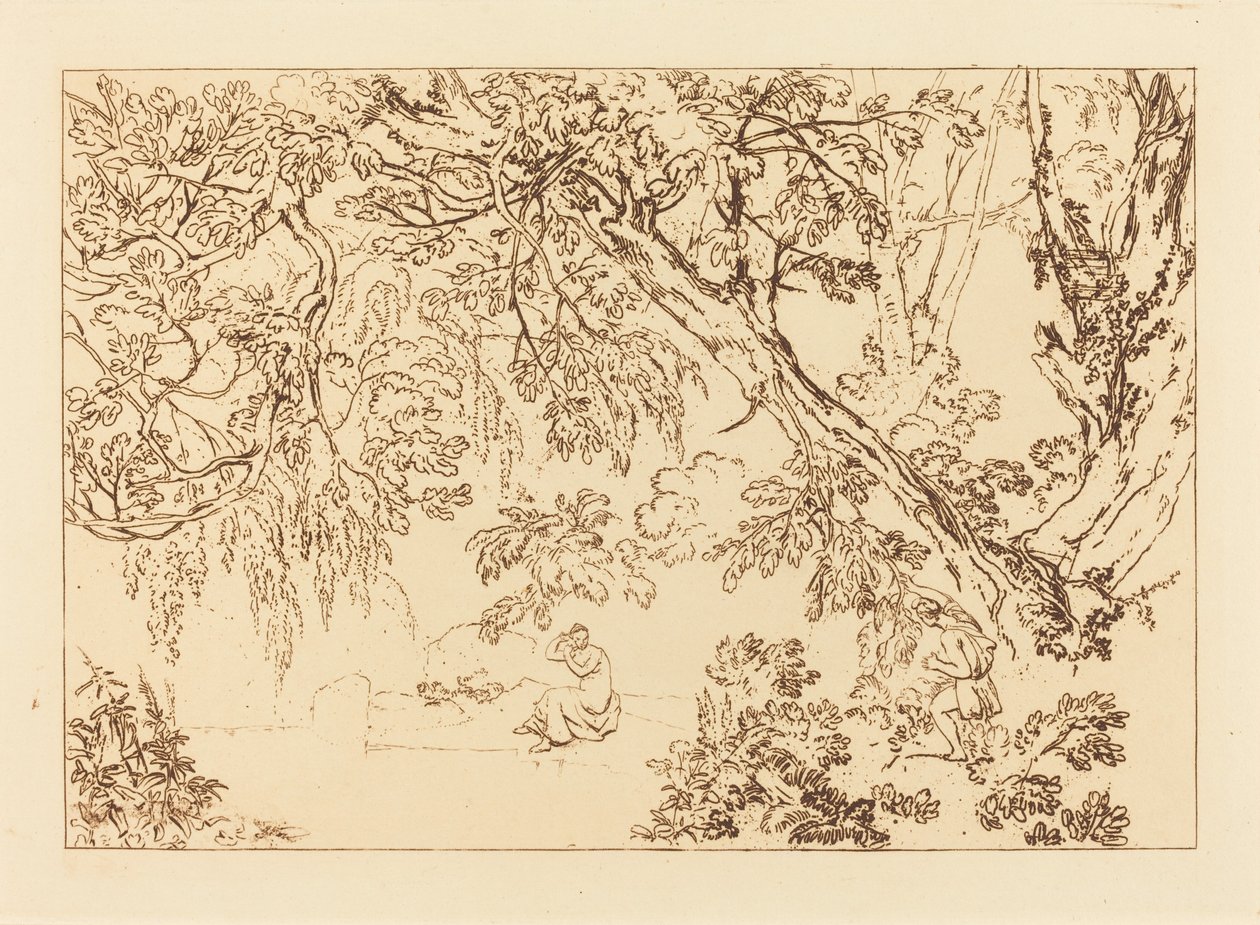 Aesacus och Hesperie av Joseph Mallord William Turner