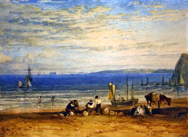 Babbacombe Bay (akvarell på papper) av Joseph Mallord William Turner