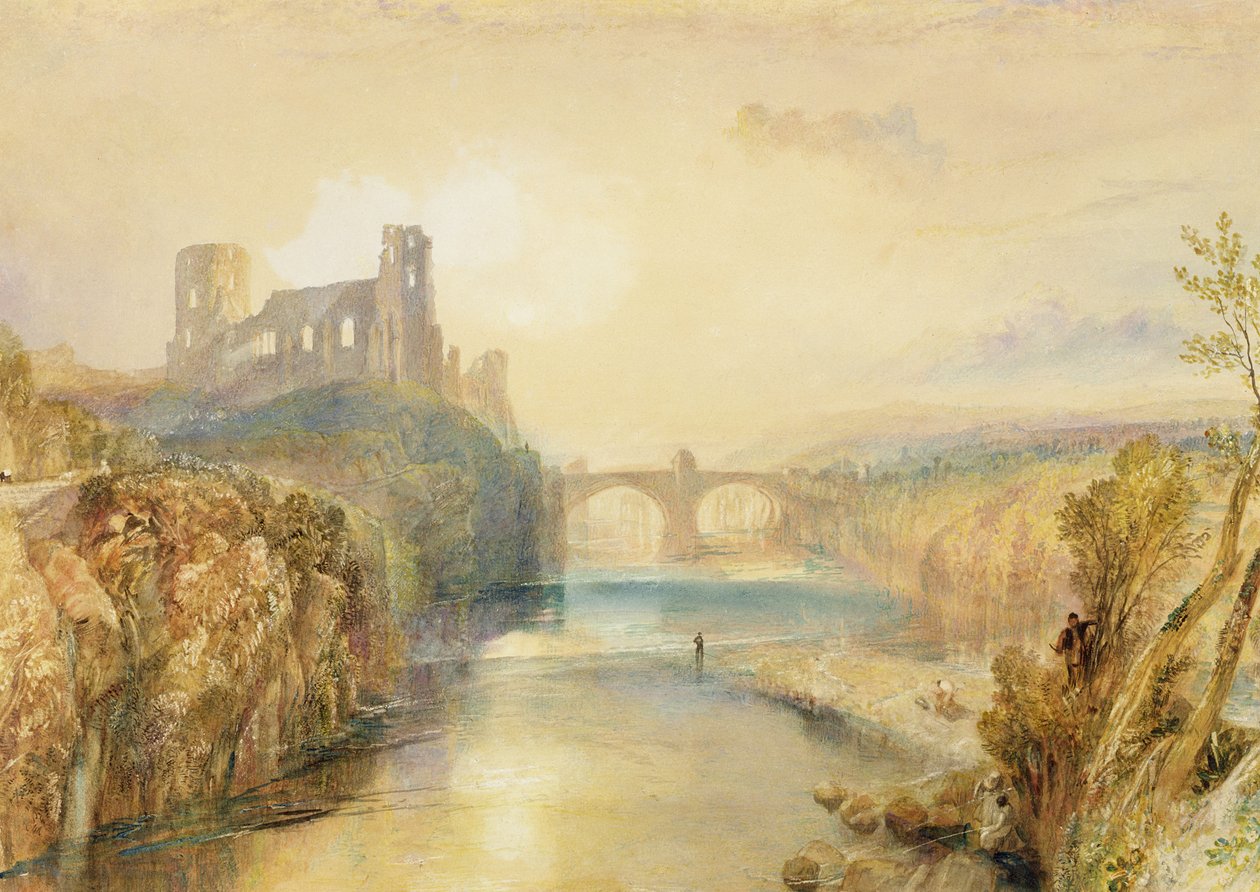 Barnard Castle (akvarell, gouache, penna och bläck på papper) av Joseph Mallord William Turner