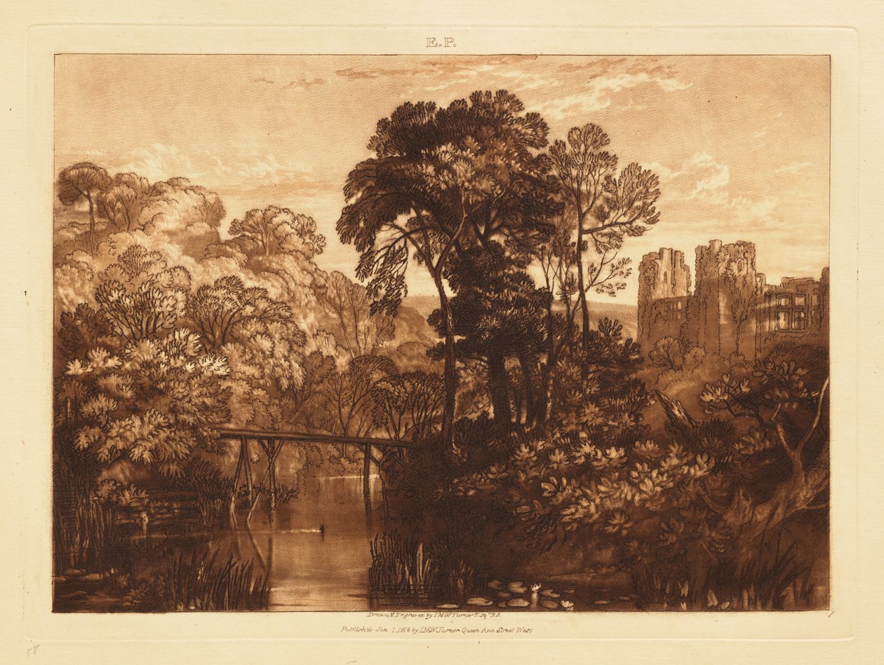 Berry Pomeroy Castle av Joseph Mallord William Turner