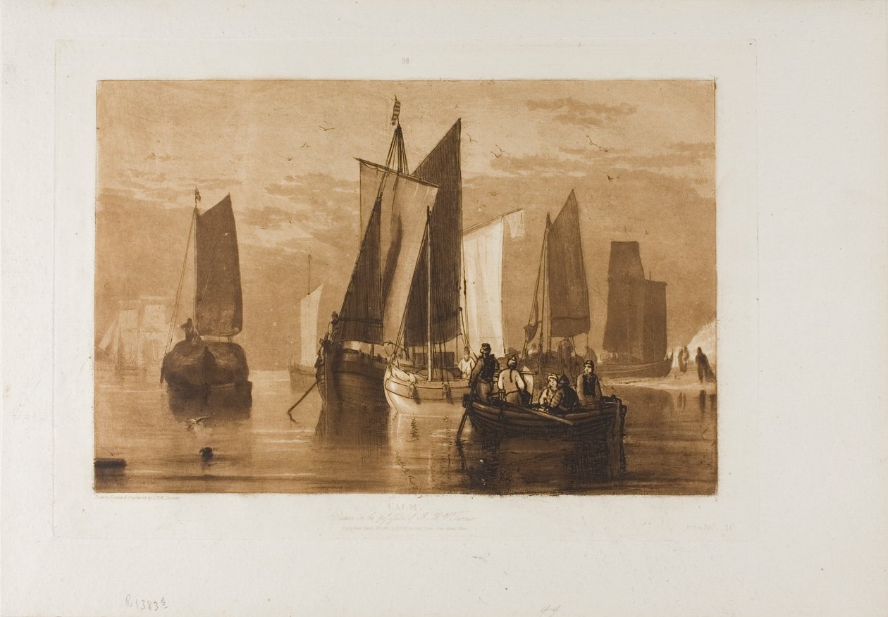 Lugn, tavla 44 från Studieboken av Joseph Mallord William Turner