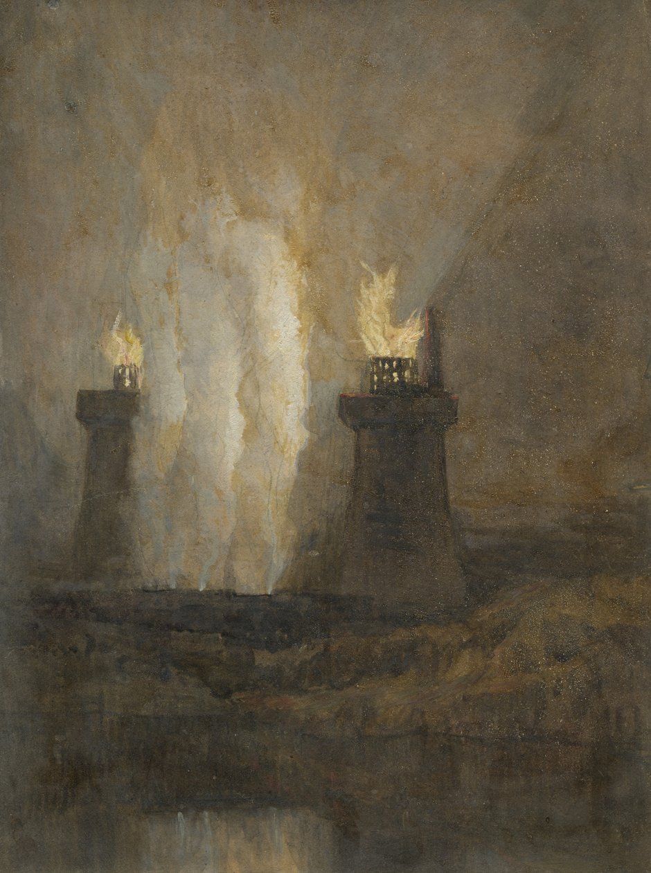 Carron Iron Works, ca 1800 av Joseph Mallord William Turner