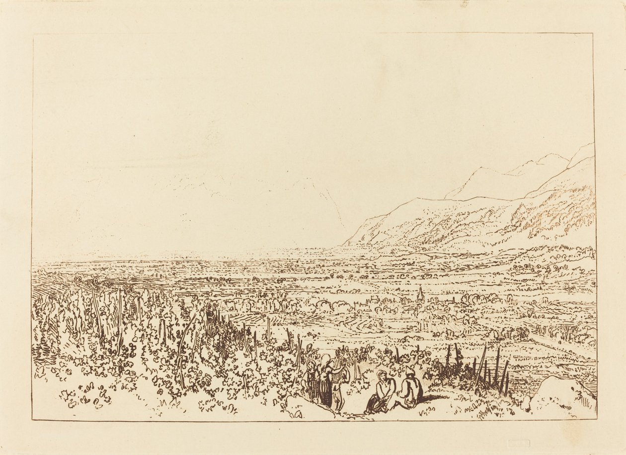 Alpernas kedja från Grenoble till Chamberi av Joseph Mallord William Turner