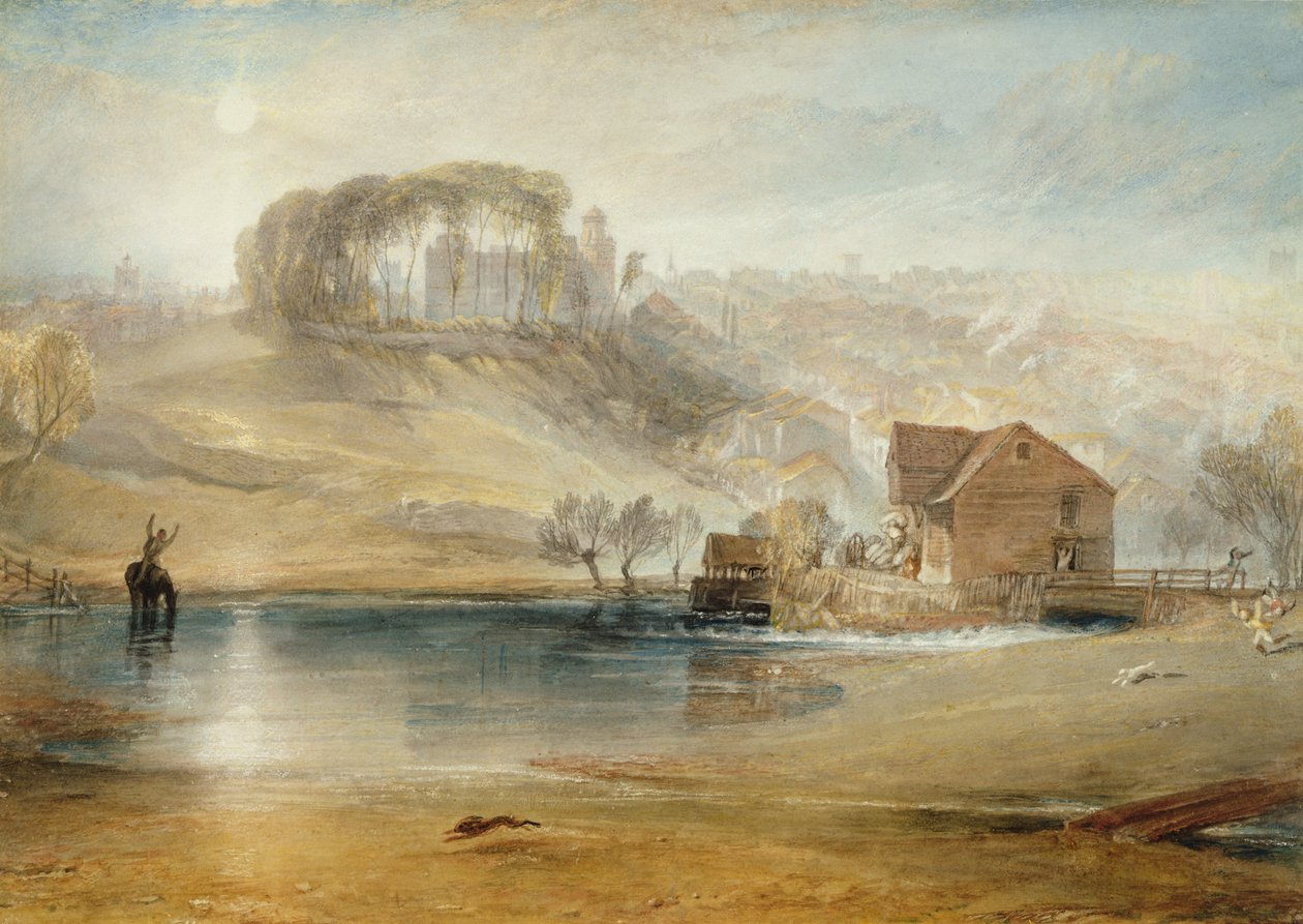 Colchester, ca 1826 (grafit, wc, kroppsfärg och krita på papper) av Joseph Mallord William Turner