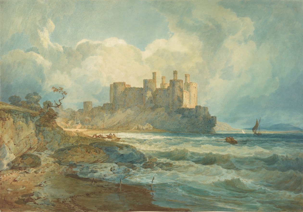 Conway Castle, norra Wales av Joseph Mallord William Turner