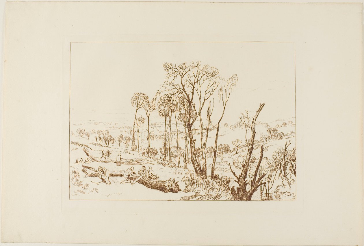 Crowhurst, plansch 76 från Liber Studiorum av Joseph Mallord William Turner