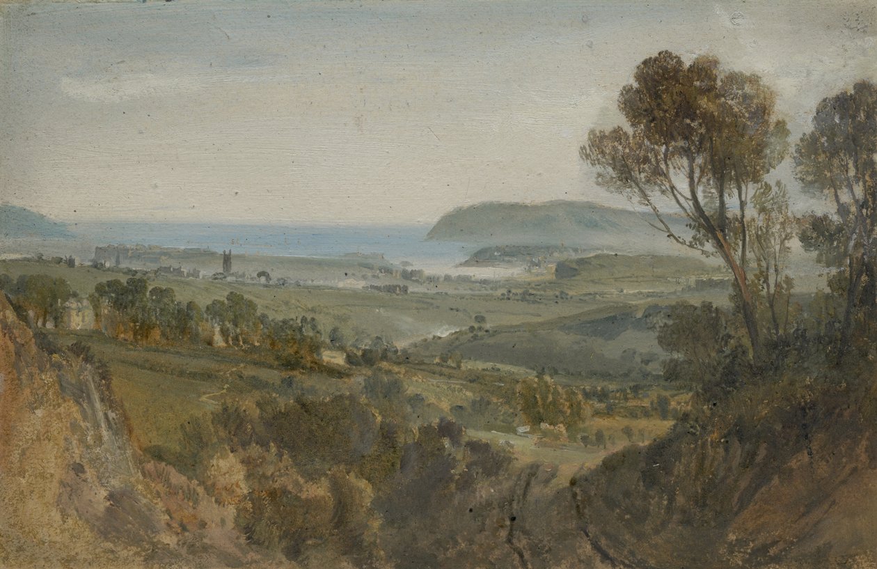 Avlägsen utsikt över Plymouth, 1813 av Joseph Mallord William Turner