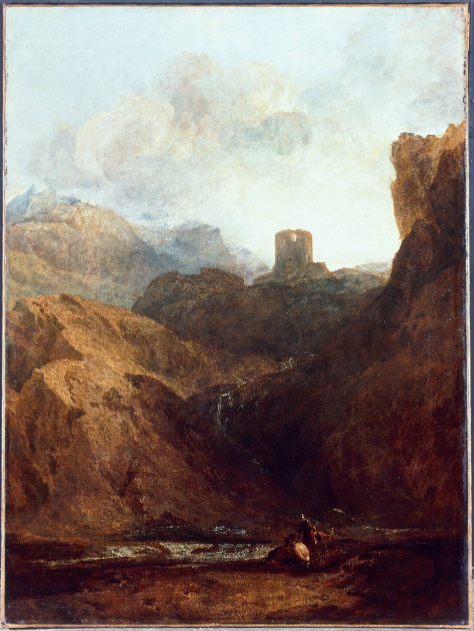 Dolbadern Castle, Norra Wales ... (målning på duk) av Joseph Mallord William Turner