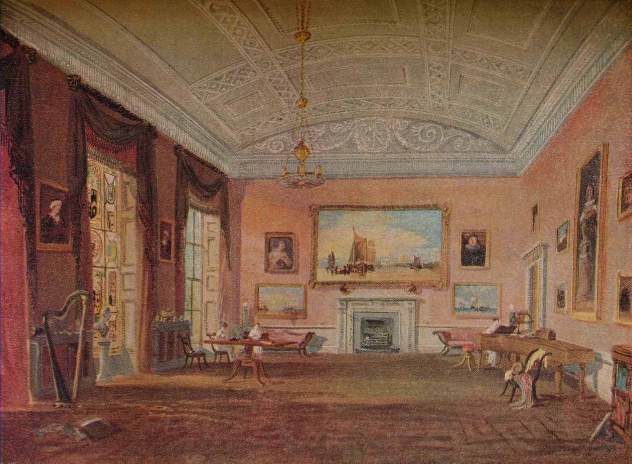 Salongen, Farnley, 1818 av Joseph Mallord William Turner