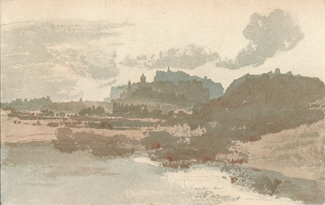 Edinburgh: Från St. Margarets Loch, 1909 av Joseph Mallord William Turner