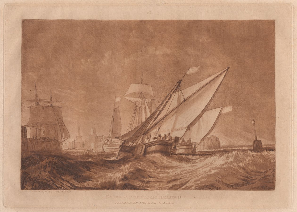Infarten till Calais hamn av Joseph Mallord William Turner