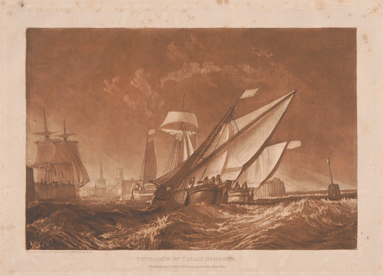 Infarten till Calais hamn av Joseph Mallord William Turner