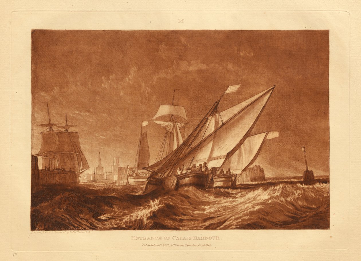 Infarten till Calais hamn av Joseph Mallord William Turner