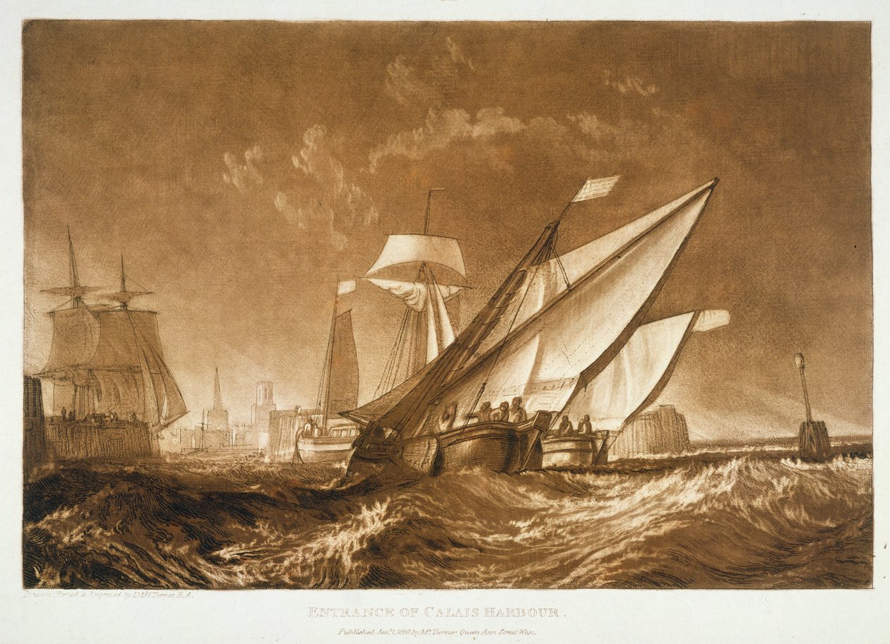 F.55.I Ingång till Calais hamn, från 