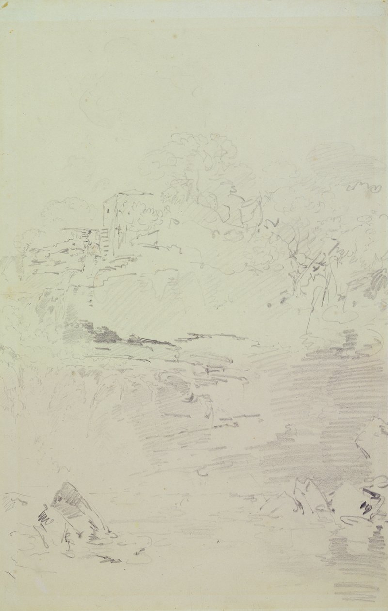 Falls of the Clyde, c.1801 (penna på papper) av Joseph Mallord William Turner