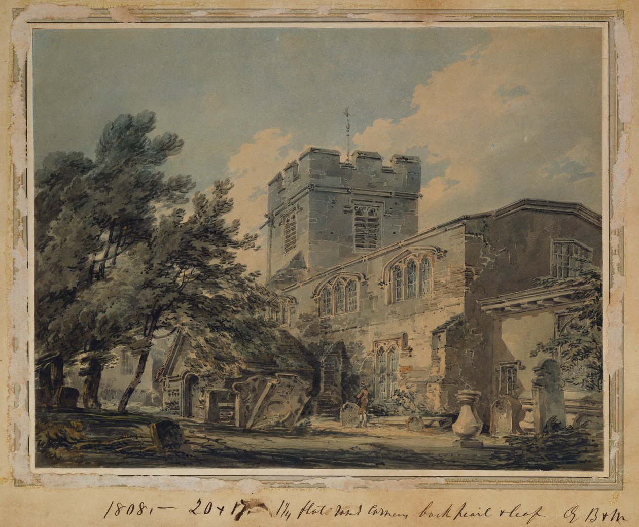 Finchley Church, 1801 av Joseph Mallord William Turner