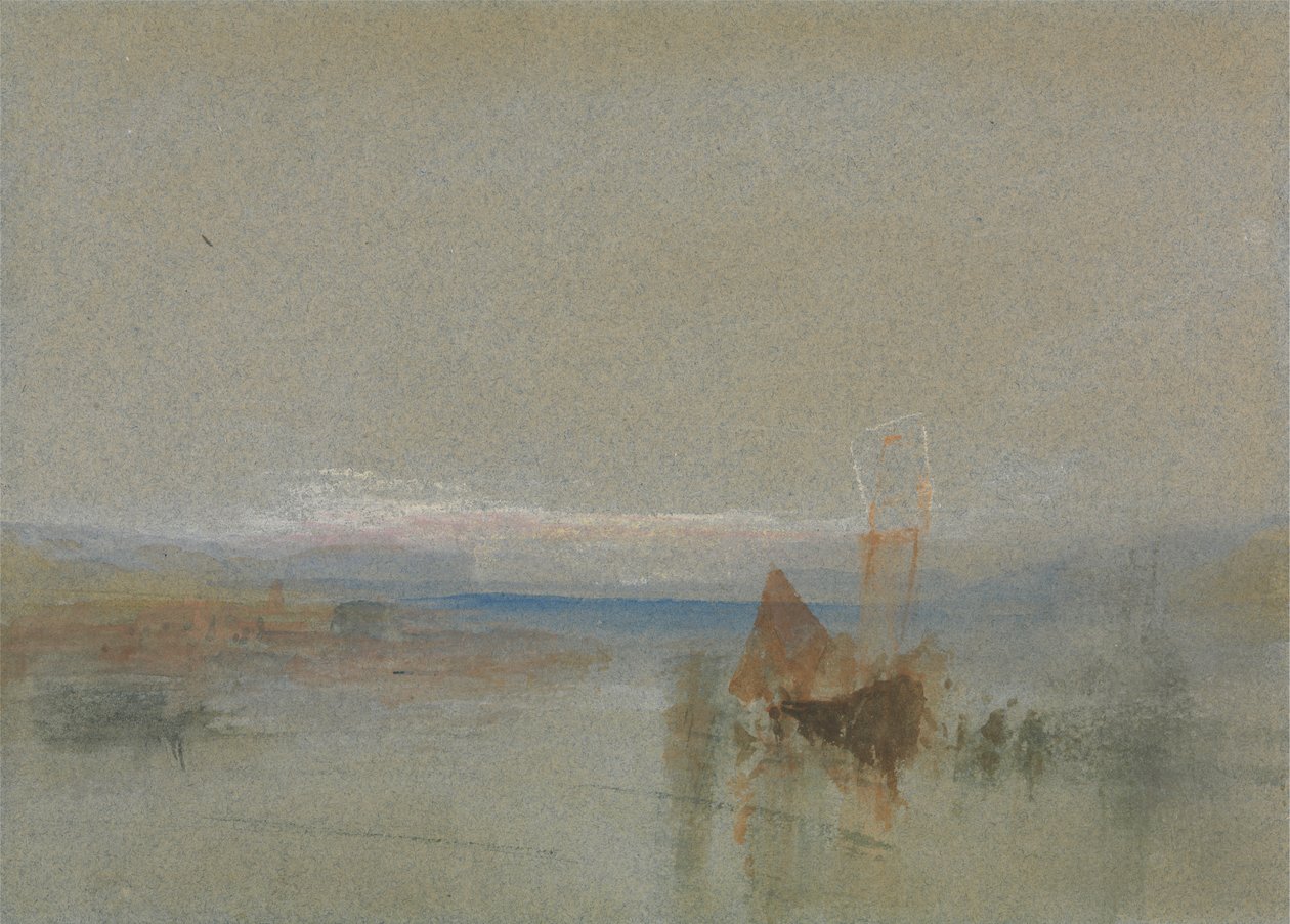Fiskebåtar lugnade utanför le Havre av Joseph Mallord William Turner