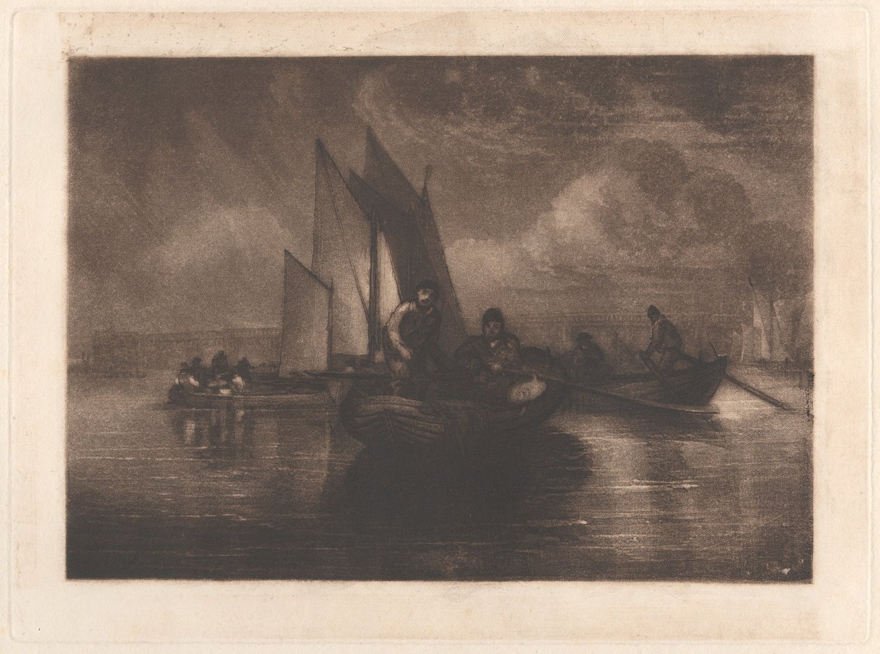 Flundrefiske, Battersea av Joseph Mallord William Turner