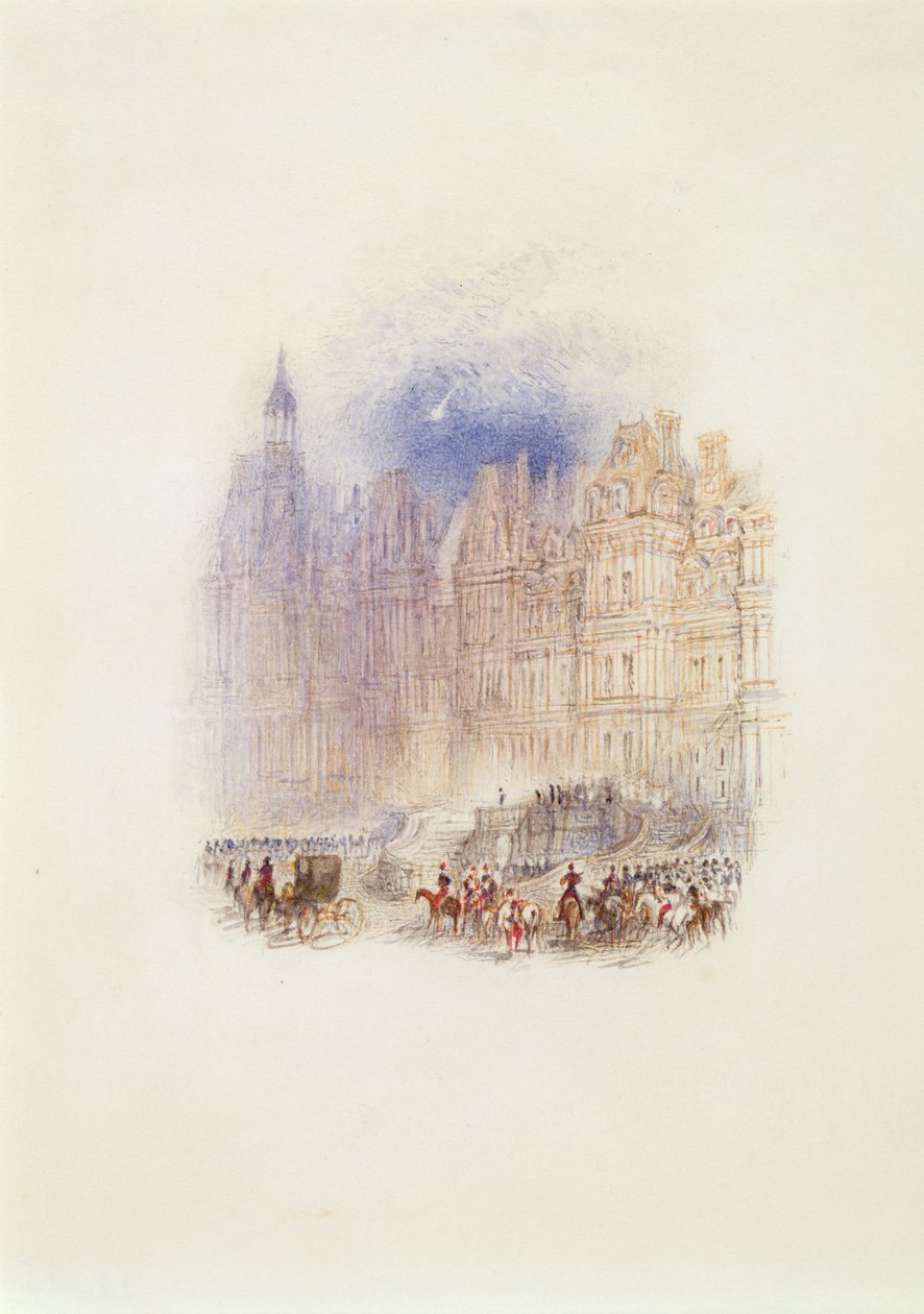 Fontainebleau: Napoleons avgång av Joseph Mallord William Turner