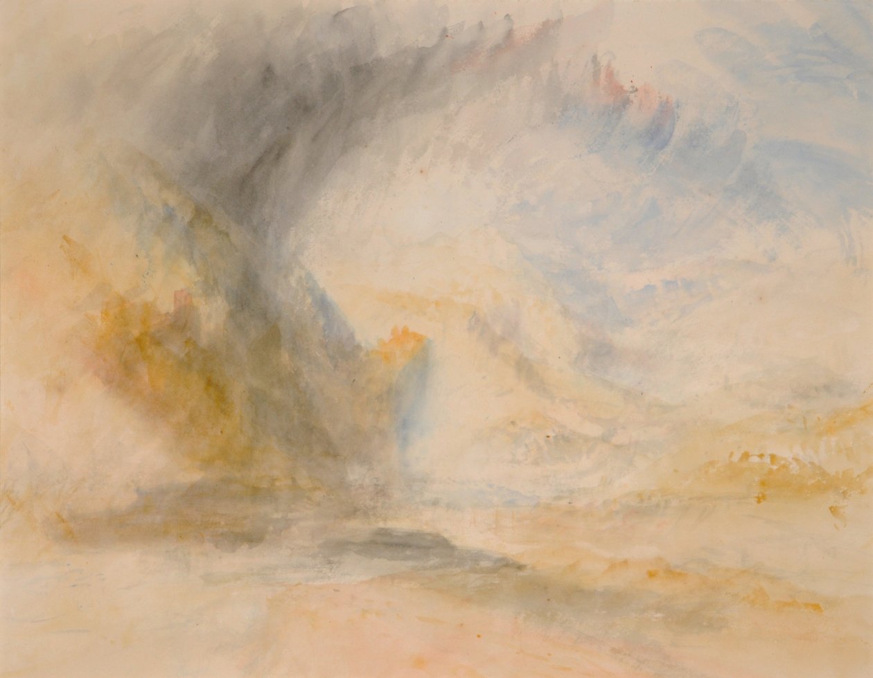 Foot of St. Gothard, ca 1842 (akvarell på papper) av Joseph Mallord William Turner
