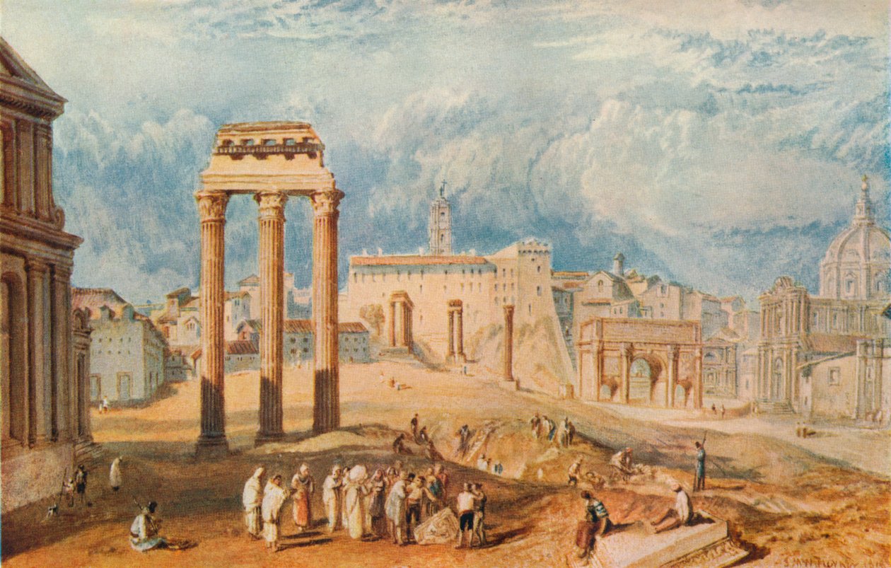 Forum Romanum av Joseph Mallord William Turner