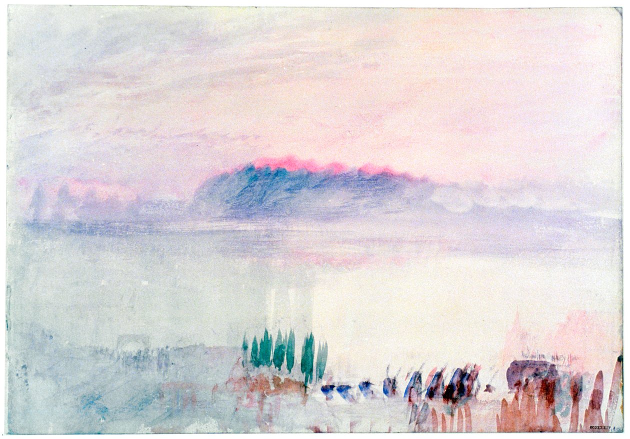 Begravning i Lausanne, 1841 av Joseph Mallord William Turner