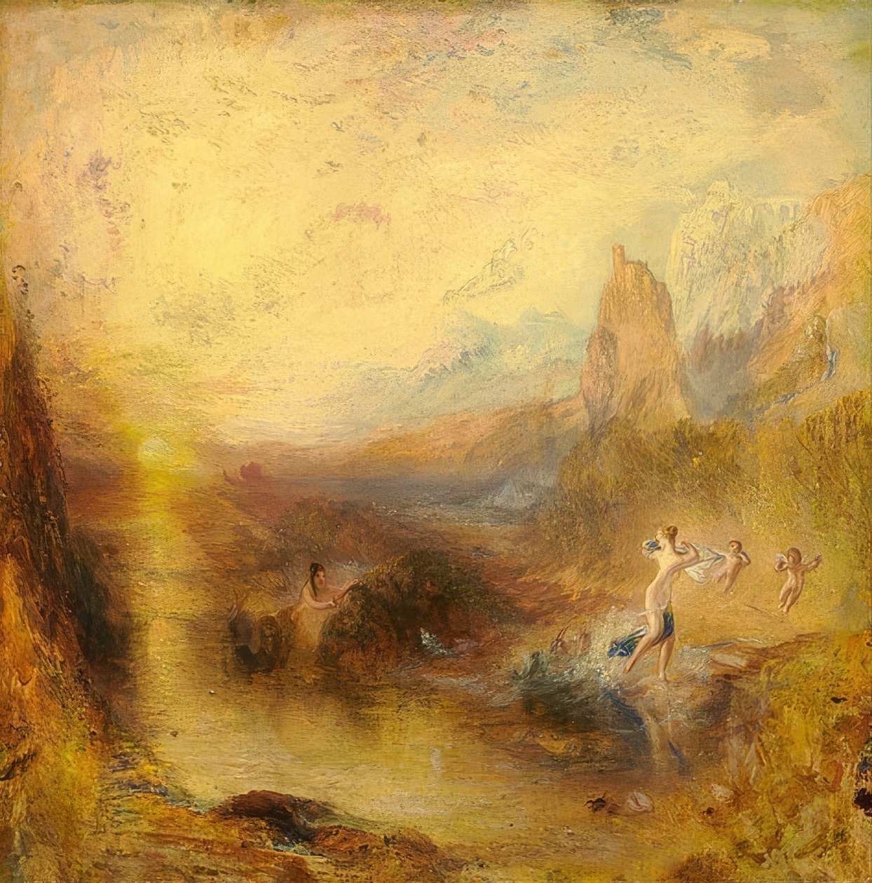Glaukos und Skylla. 1841 av Joseph Mallord William Turner